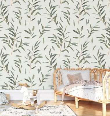 Australian Gum Leaves Removable Wallpaper