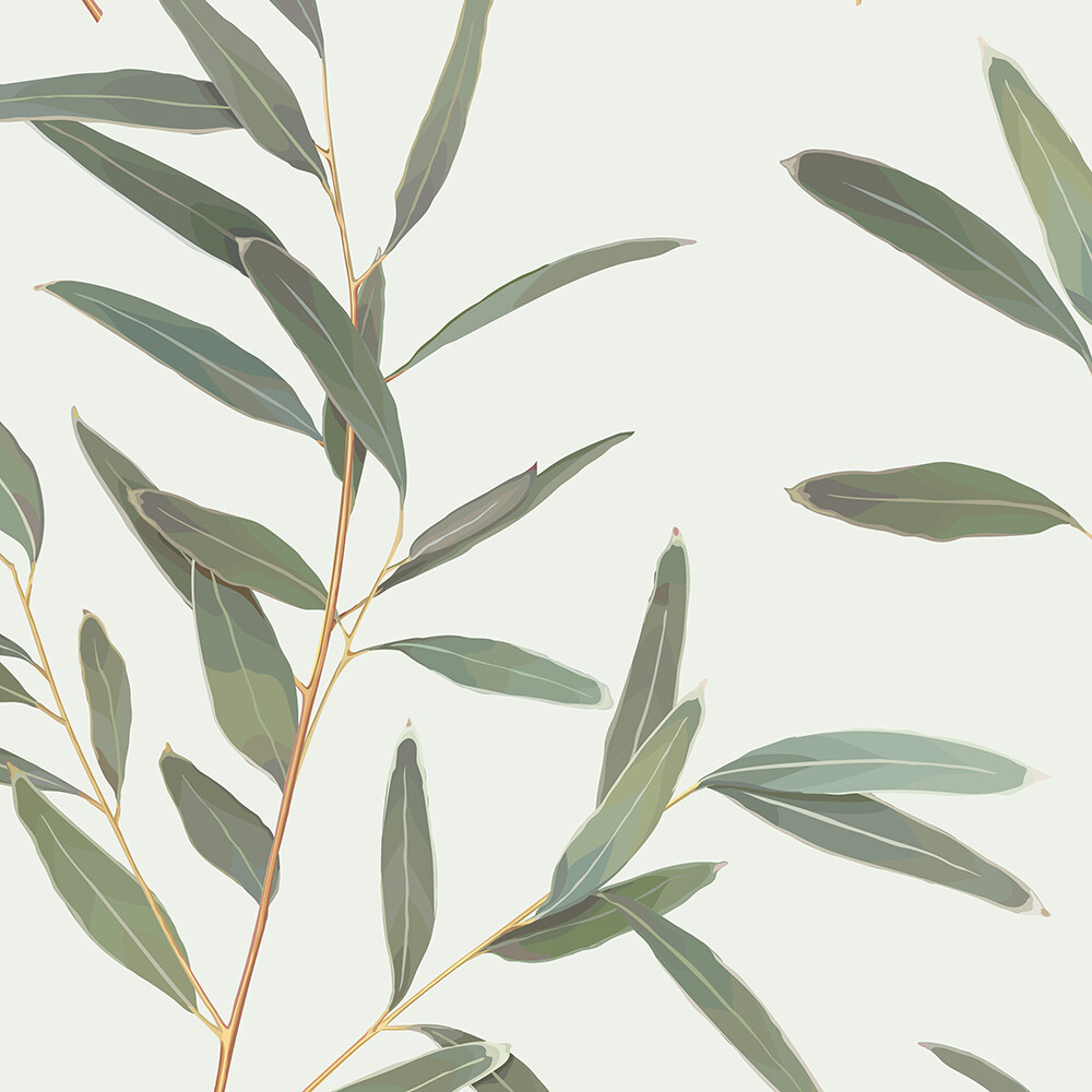 Australian Gum Leaves Removable Wallpaper