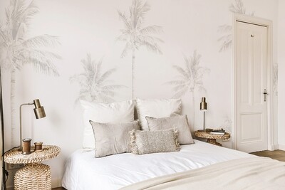 Faded Palms Removable Wallpaper