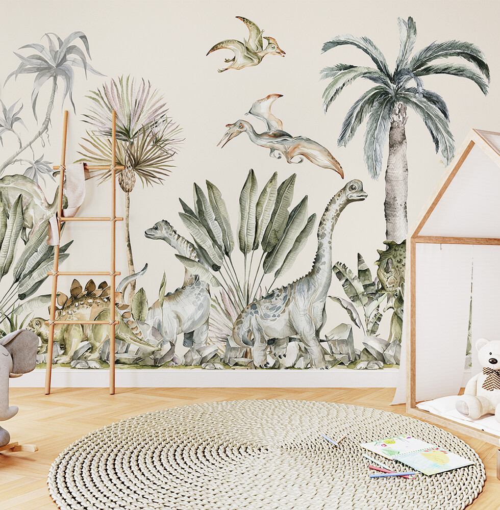 Dino Jungle Removable Wallpaper Mural