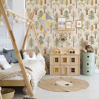 Scandi Forest Removable Wallpaper