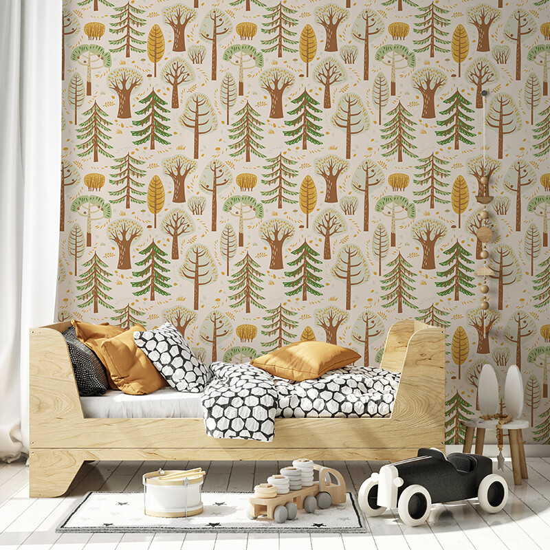 Scandi Forest Removable Wallpaper