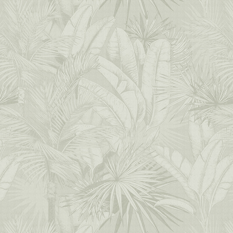 Luxe Palms Removable Wallpaper - Misty Sage