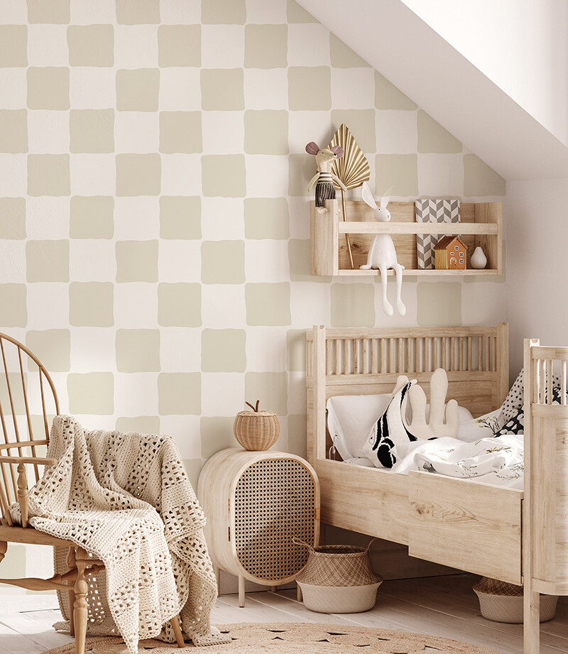 Checks Removable Wallpaper (colour options)