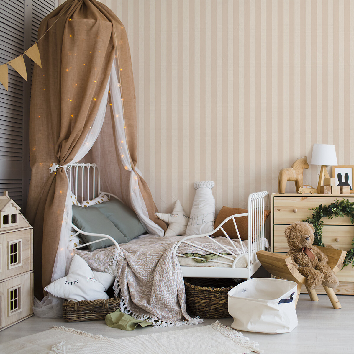 Elena Stripe Removable Wallpaper