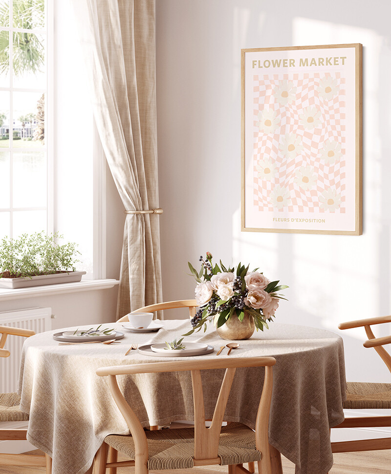 Flower Market - Daisies (Pink or Sage)