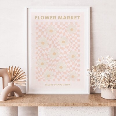 Flower Market - Daisies (Pink or Sage)