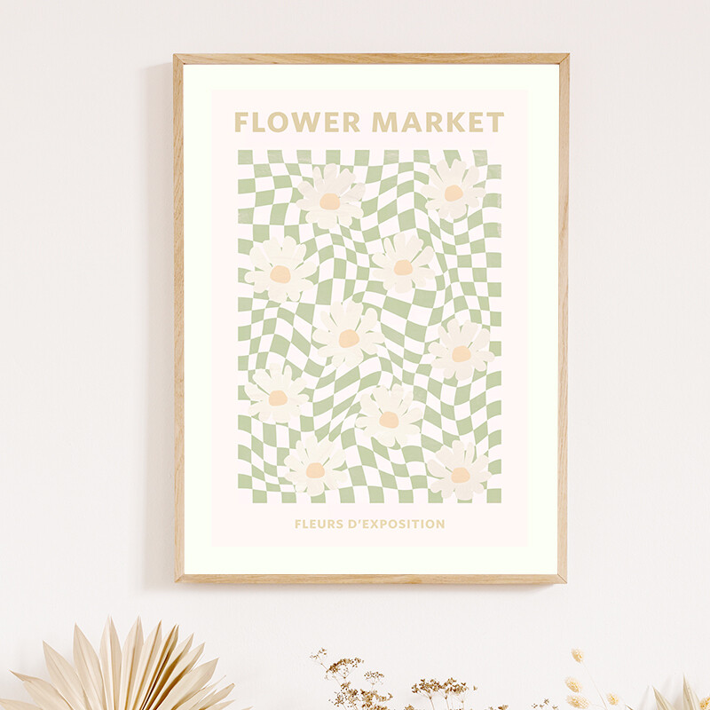 Flower Market - Daisies (Pink or Sage)