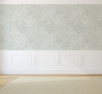 Luxe Palms - Pale Sage Removable Wallpaper