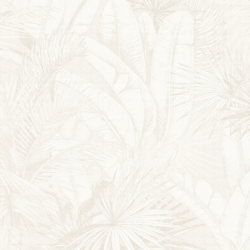 Luxe Palms Natural II Removable Wallpaper