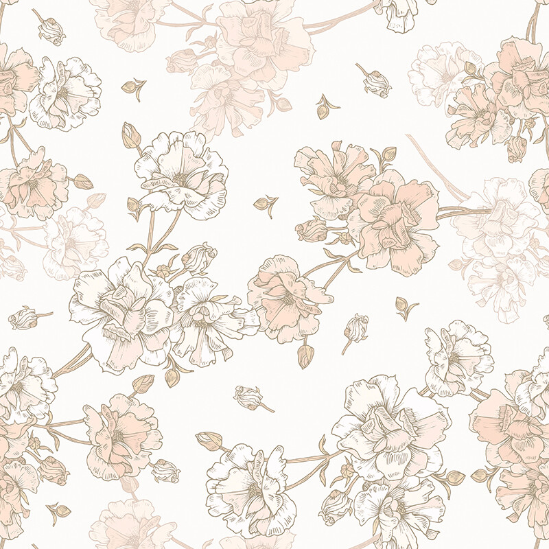 Boho Blooms II Removable Wallpaper