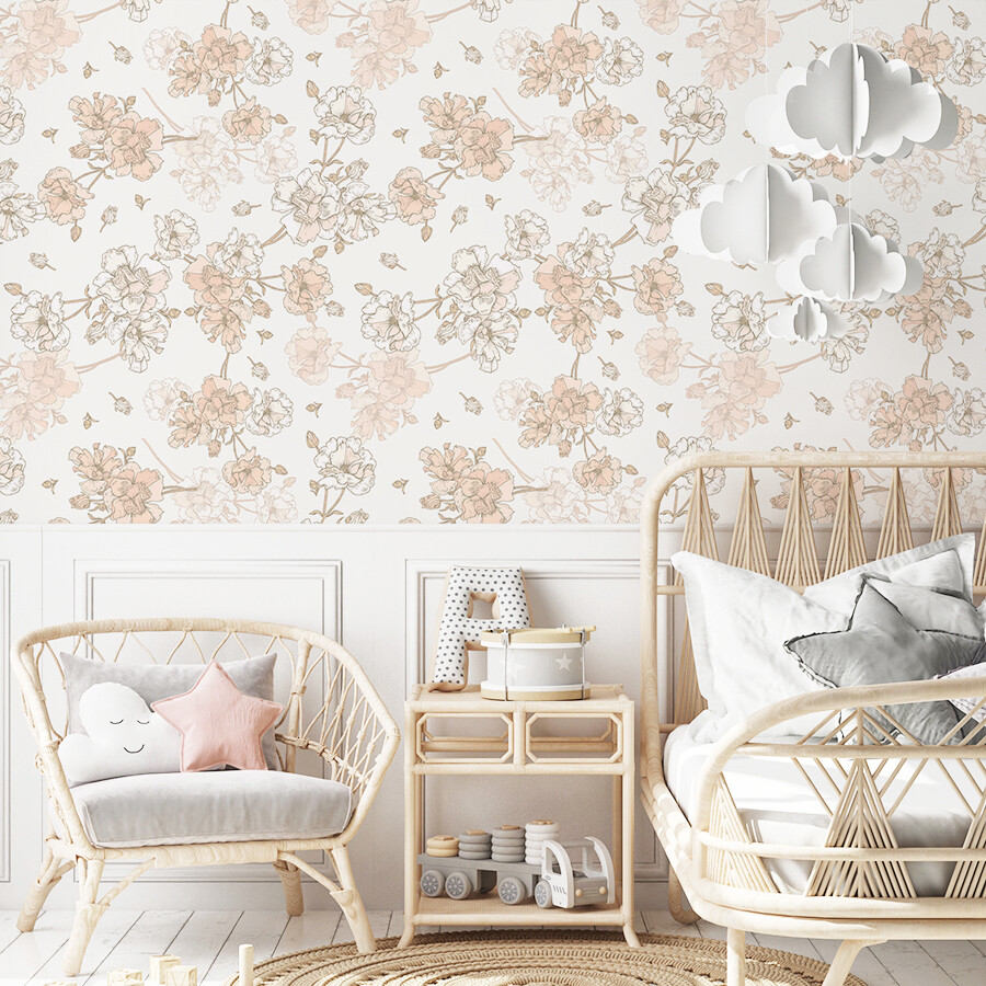 Boho Blooms II Removable Wallpaper