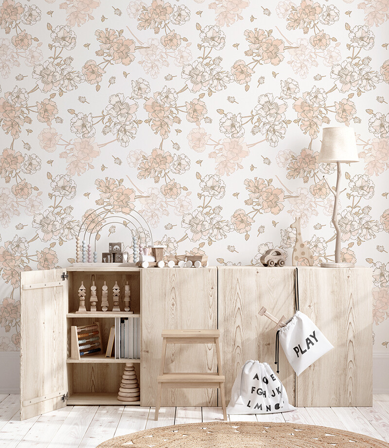 Boho Blooms II Removable Wallpaper