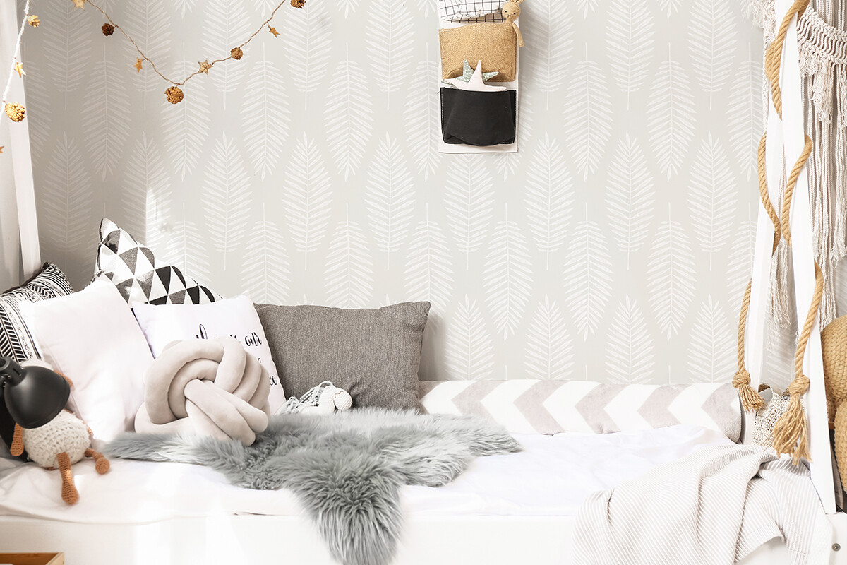 Neutral Fronds Removable Wallpaper