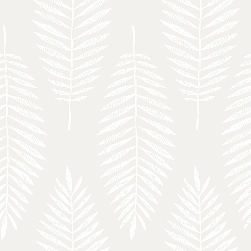 Neutral Fronds Removable Wallpaper