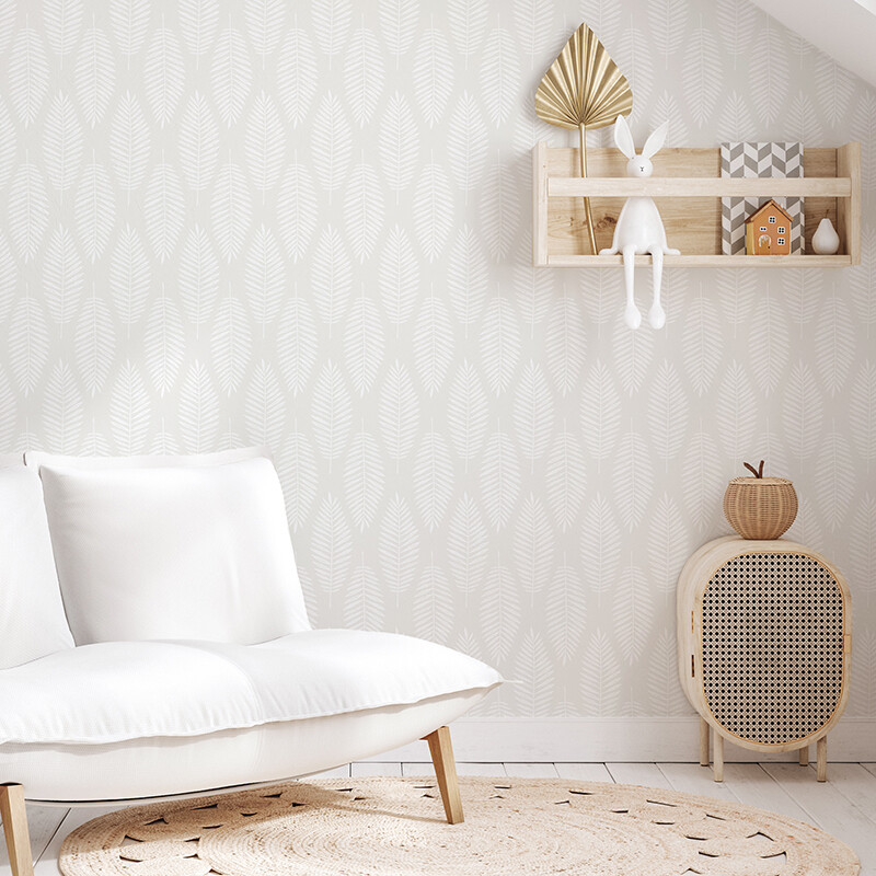 Neutral Fronds Removable Wallpaper