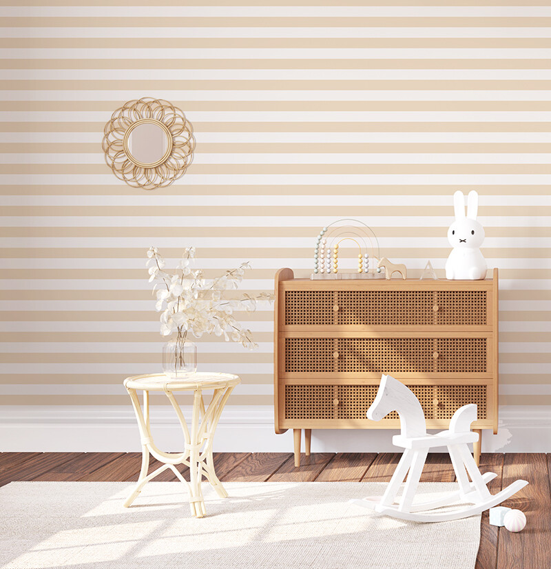Summer Stripes Removable Wallpaper (colour options and vertical or horizontal)