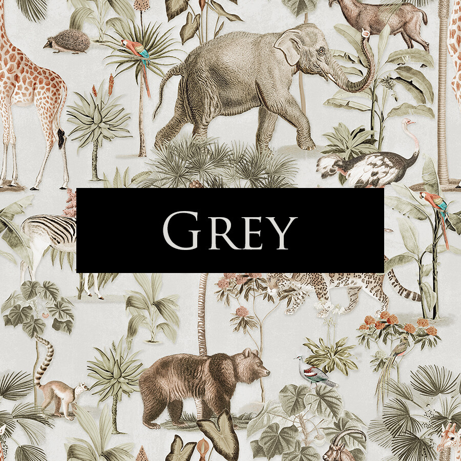 Vintage Jungle Wallpaper (colour options)