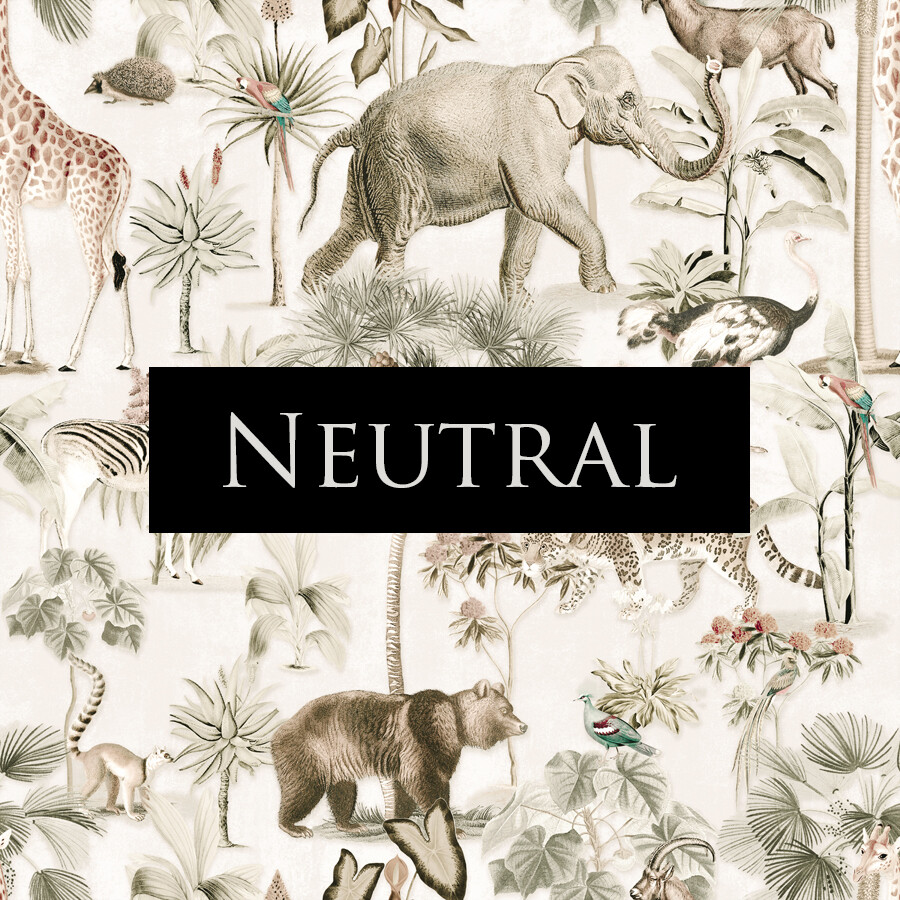 Vintage Jungle Wallpaper (colour options)