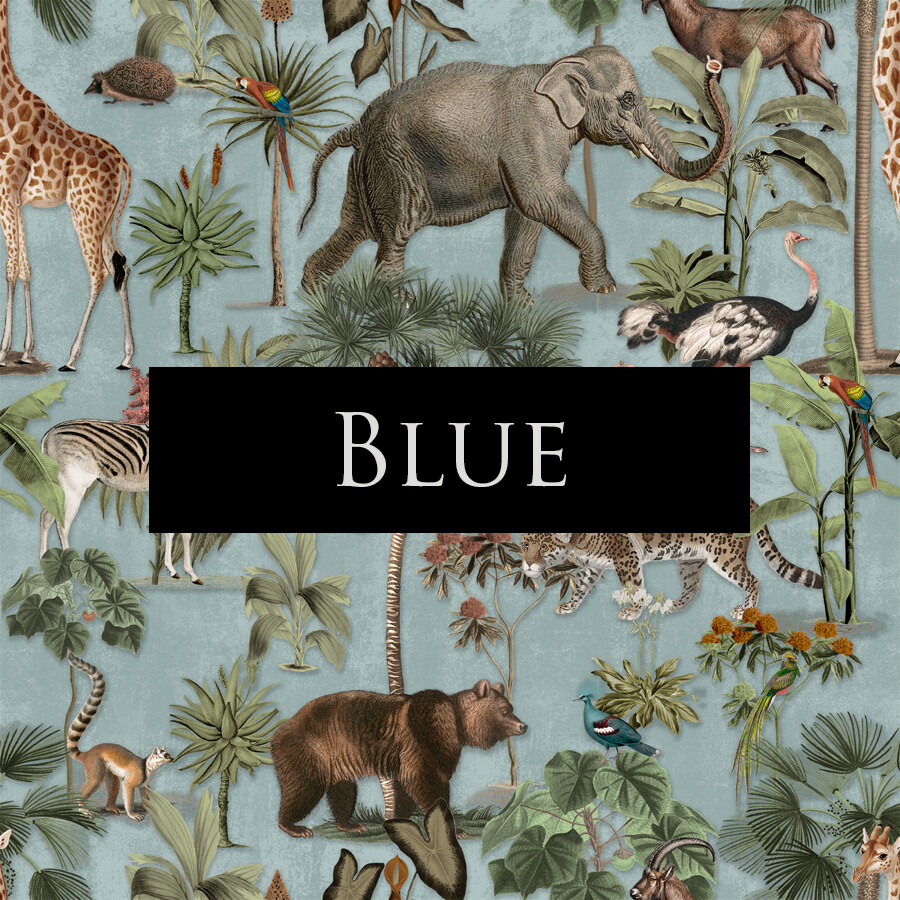 Vintage Jungle Wallpaper (colour options)