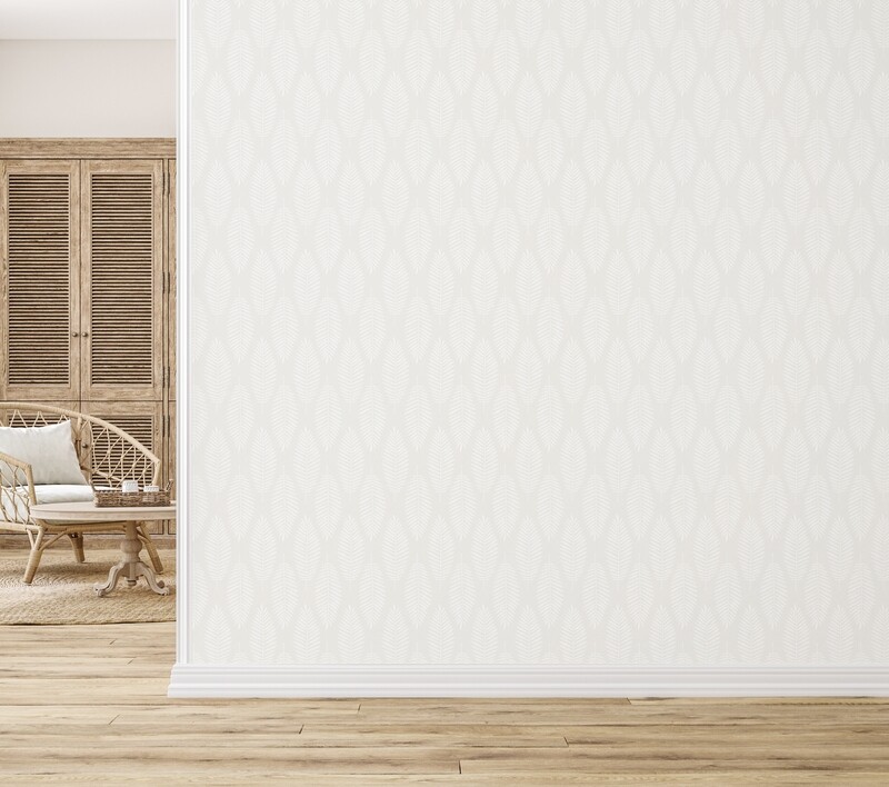 Neutral Fronds Removable Wallpaper