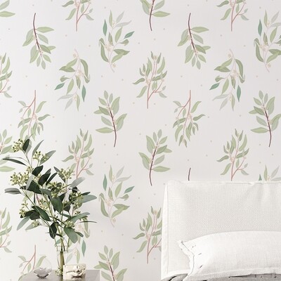 Bushland Leaves Removable Wallpaper