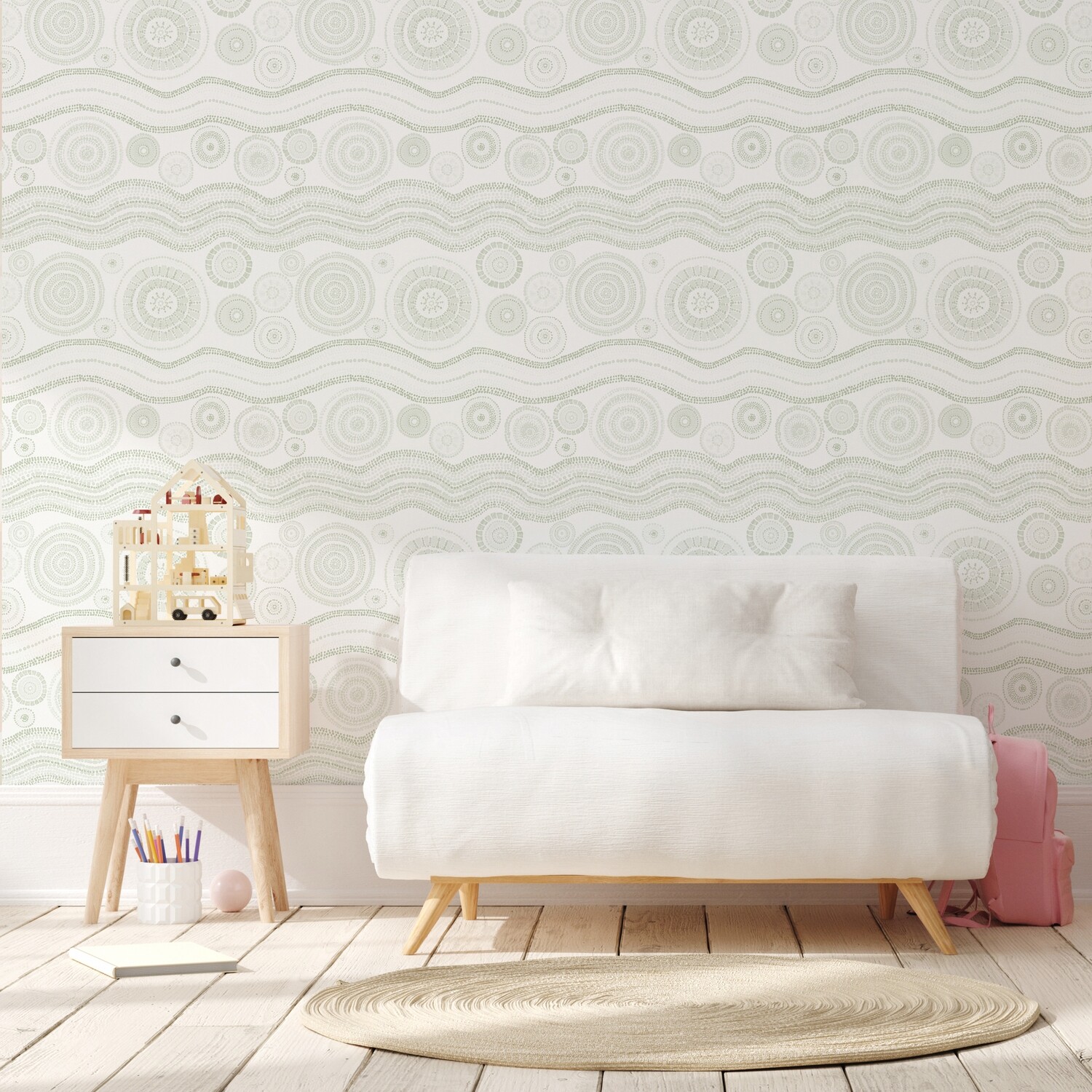 Kirrabindi Removable Wallpaper (more colour options)