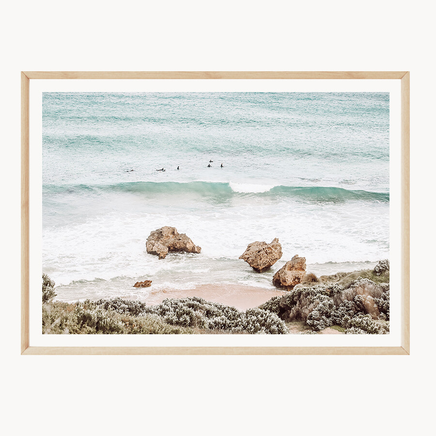 Peninsula Surfers (landscape)