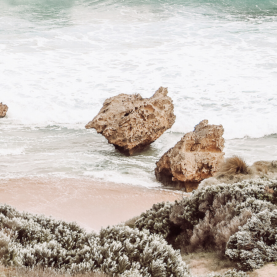 Peninsula Surfers (landscape)