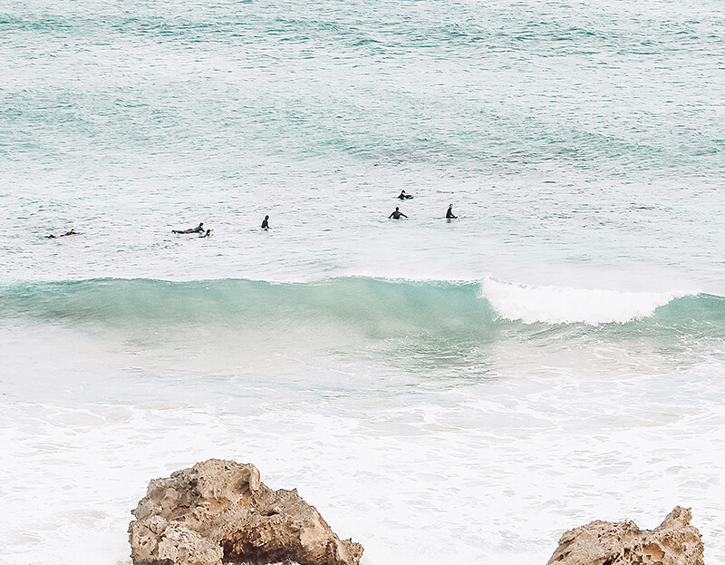 Peninsula Surfers (landscape)