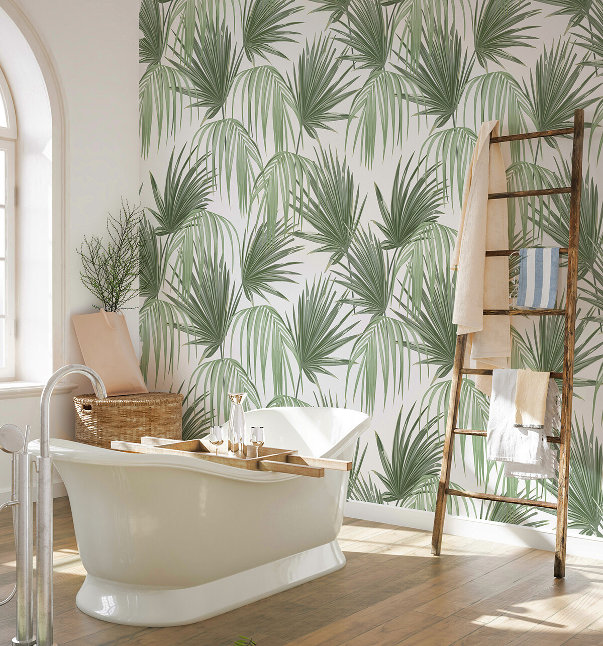 Tropical Fronds Removable Wallpaper