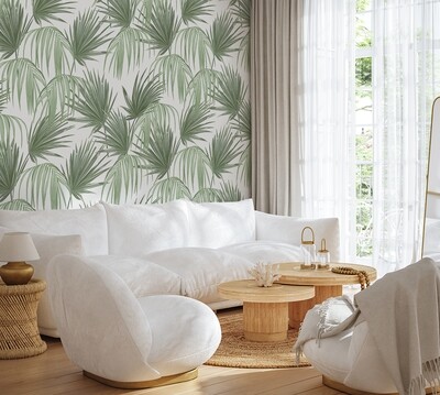 Tropical Fronds Removable Wallpaper