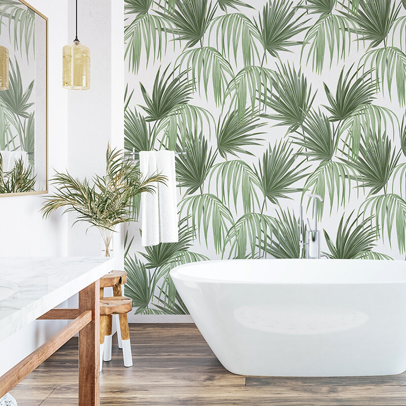 Tropical Fronds Removable Wallpaper