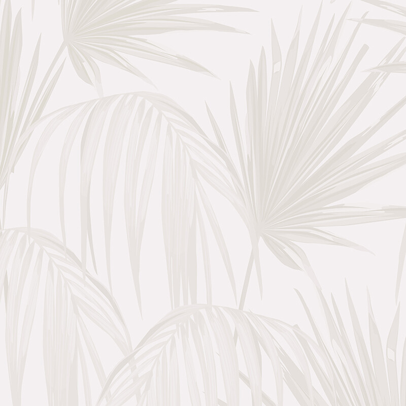Tropical Fronds - Neutral - Removable Wallpaper
