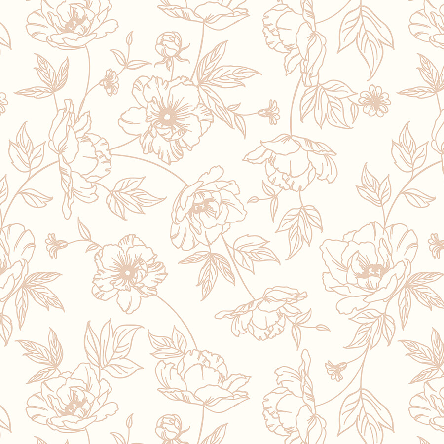 Peonies Removable Wallpaper