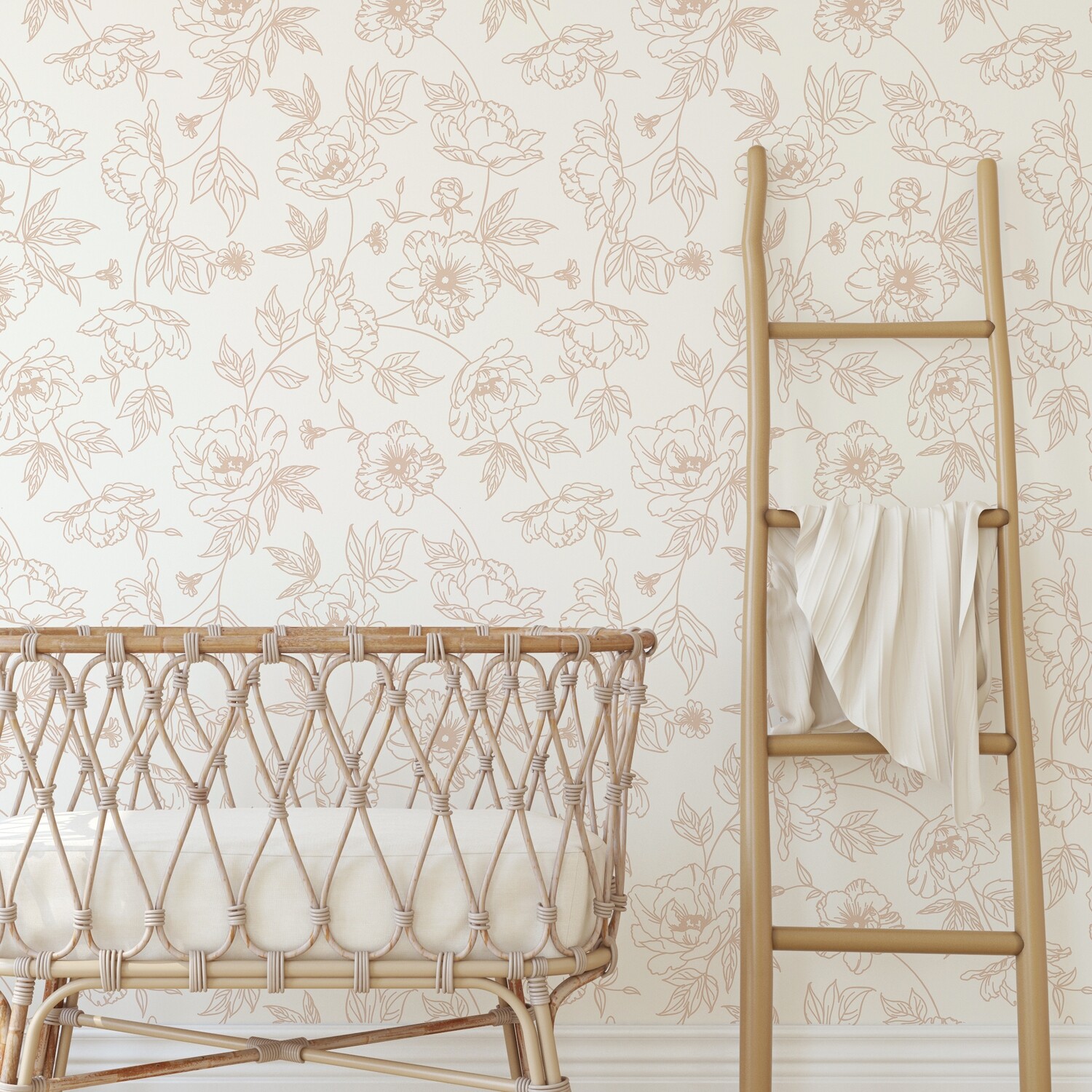 Peonies Removable Wallpaper