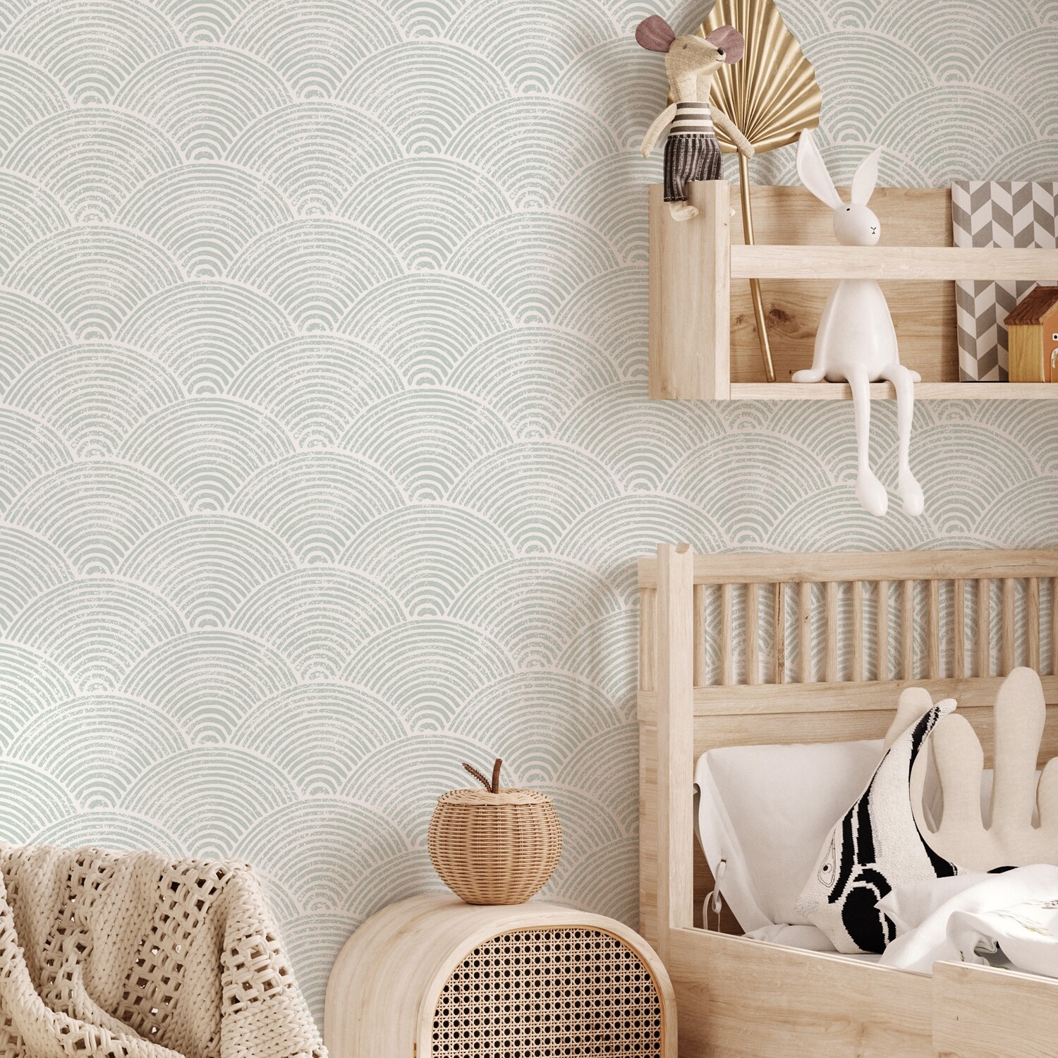 Fishscale Removable Wallpaper (colour options)