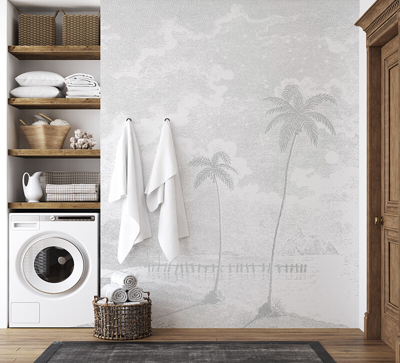 Island Nights  Removable Wallpaper Mural (colour options)