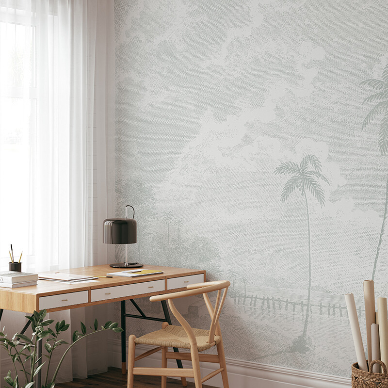 Island Nights  Removable Wallpaper Mural (colour options)