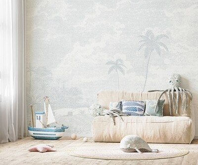 Island Nights  Removable Wallpaper Mural (colour options)