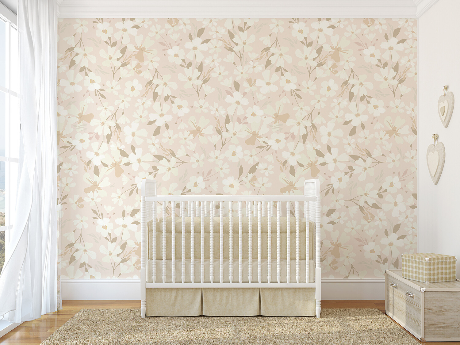 Blooming Blush Removable Wallpaper