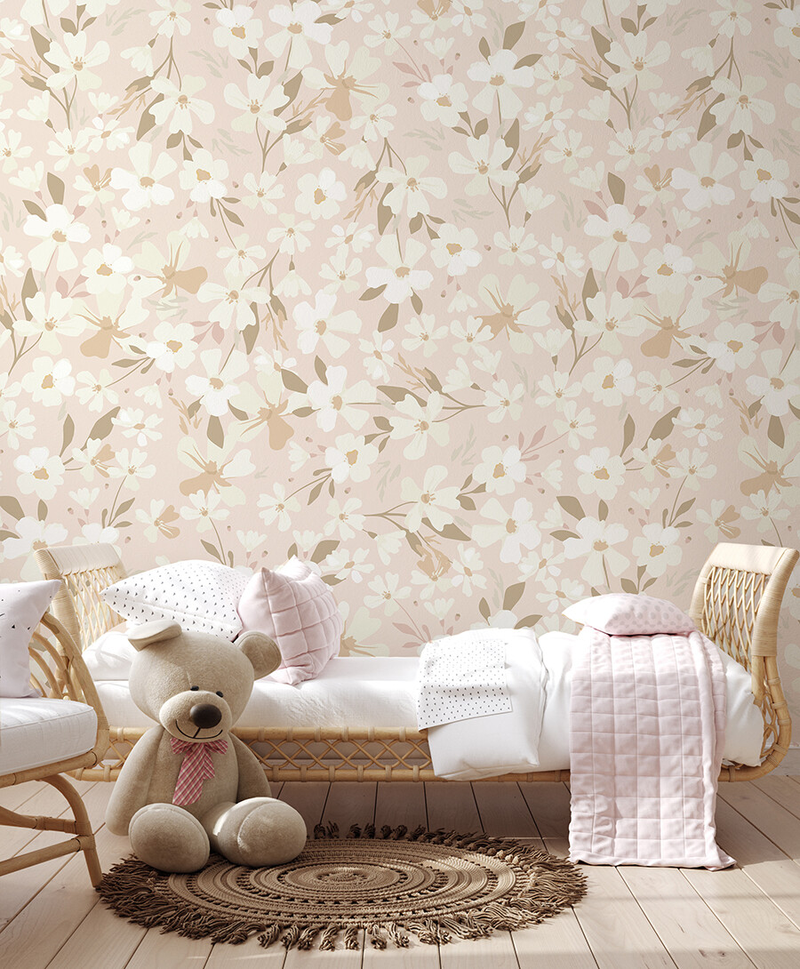Blooming Blush Removable Wallpaper