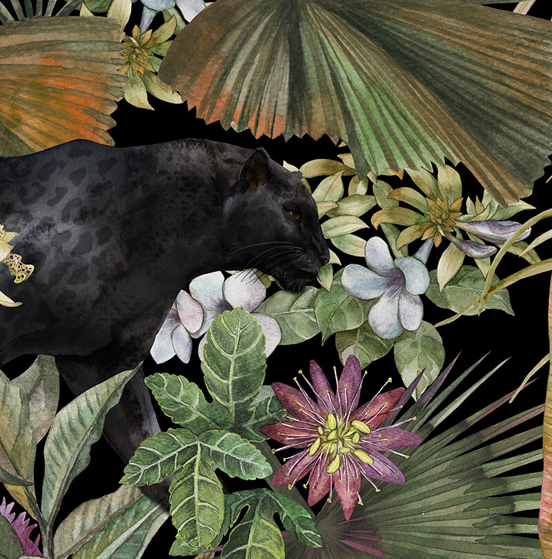 Dark Jungle  Removable Wallpaper