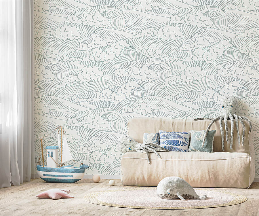 Ocean Waves Removable Wallpaper