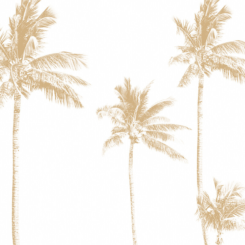 Faded Palms (Bali tone) Removable Wallpaper