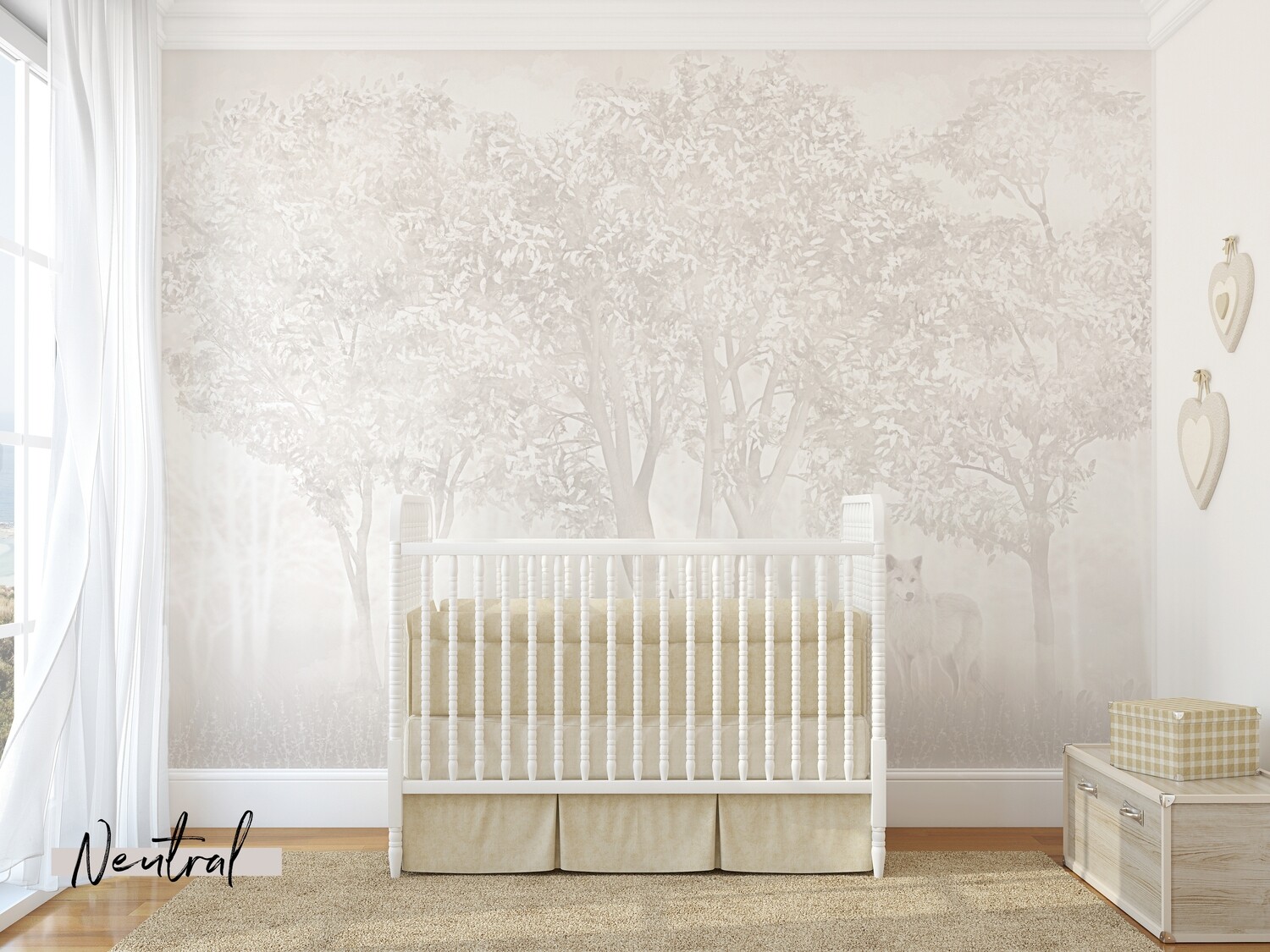 The Quiet Forest Removable Wallpaper Mural (Colour options)
