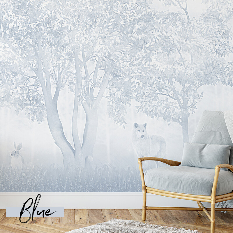 The Quiet Forest Removable Wallpaper Mural (Colour options)