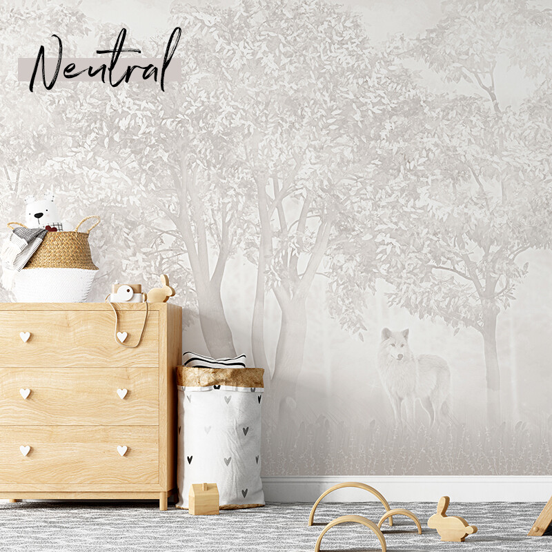 The Quiet Forest Removable Wallpaper Mural (Colour options)