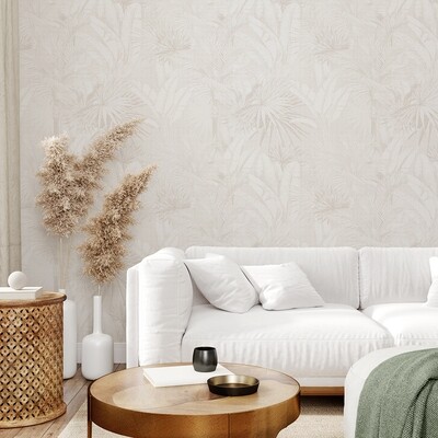 Luxe Palms Removable Wallpaper - Natural