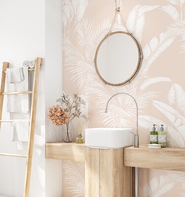 Luxe Exotica II Removable Wallpaper (Clay)